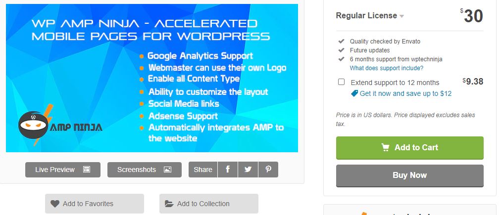 WordPress AMP plugin