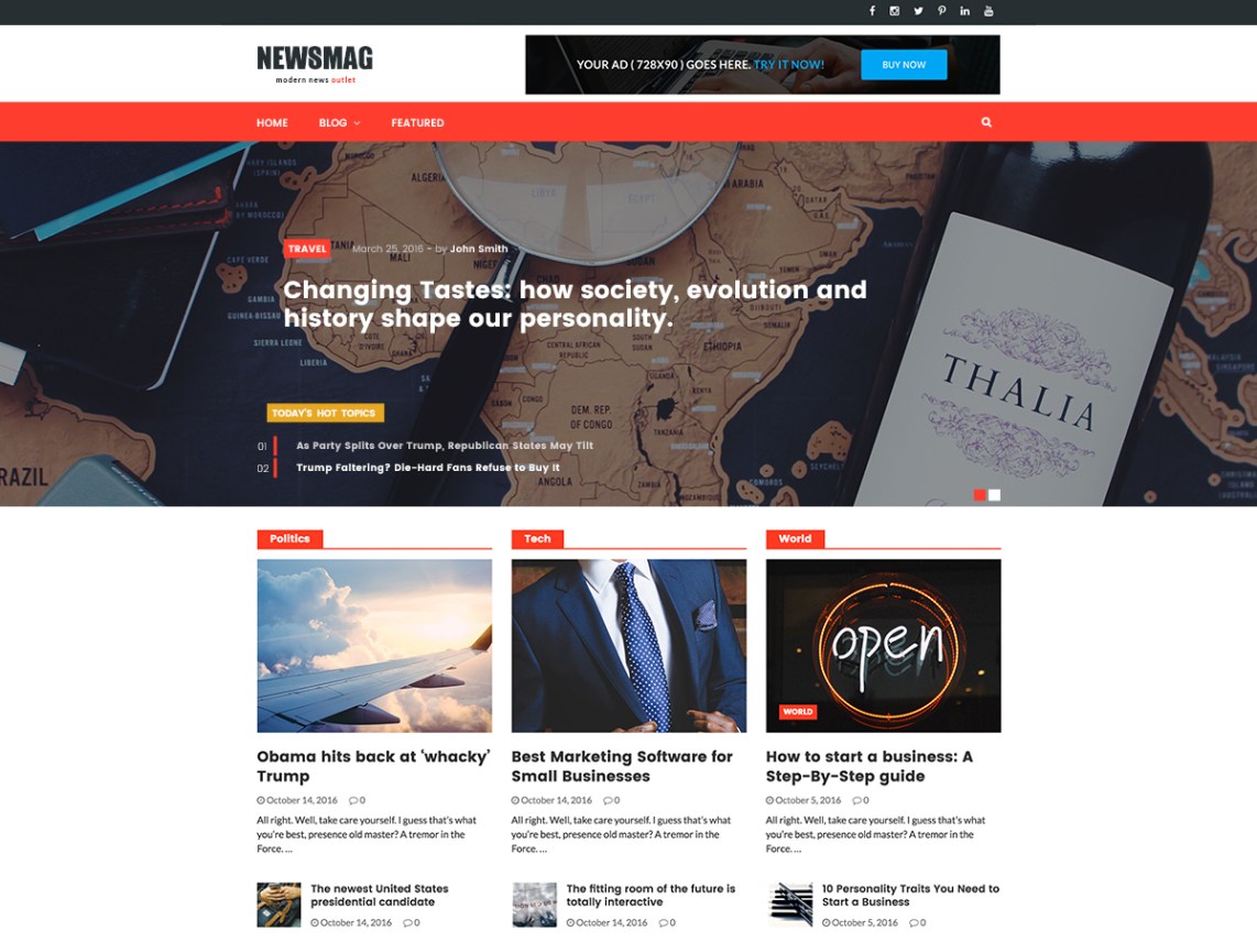 Free WordPress Magazine Themes