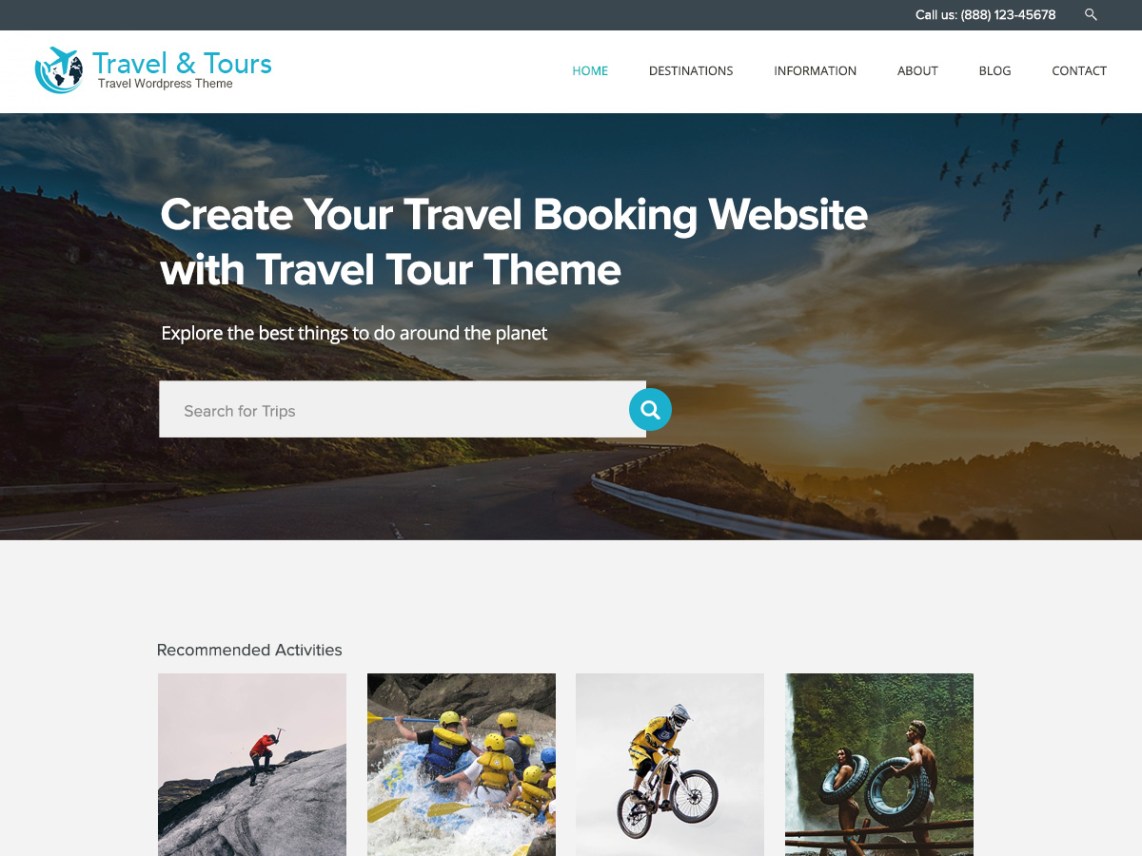 free wordpress travel themes