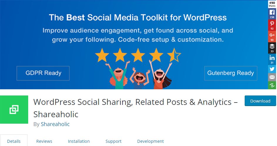 free WordPress social media plugin