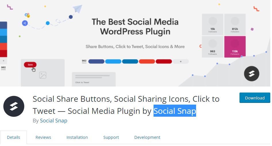 free WordPress social media plugin