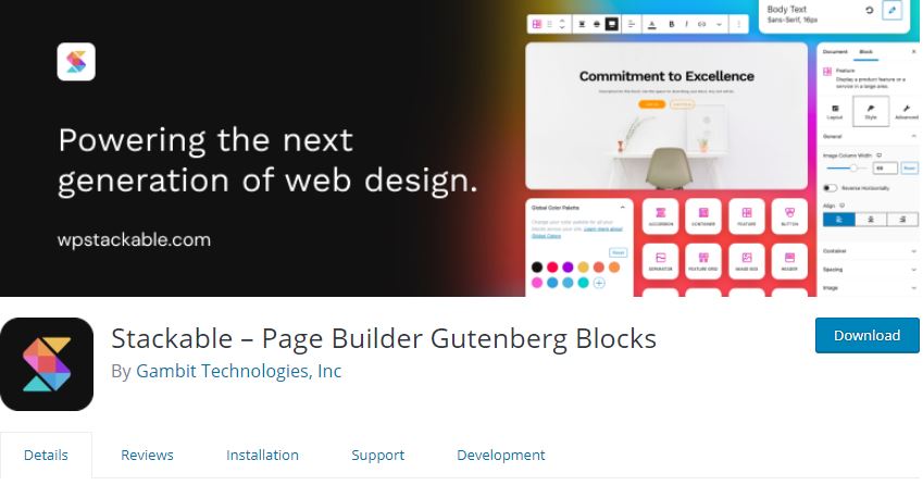 WordPress Gutenberg Blocks plugin