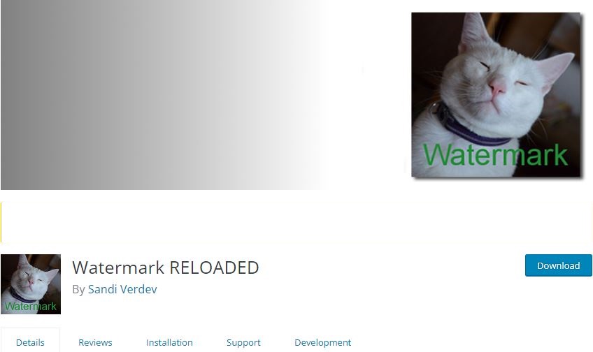 WordPress watermark plugin