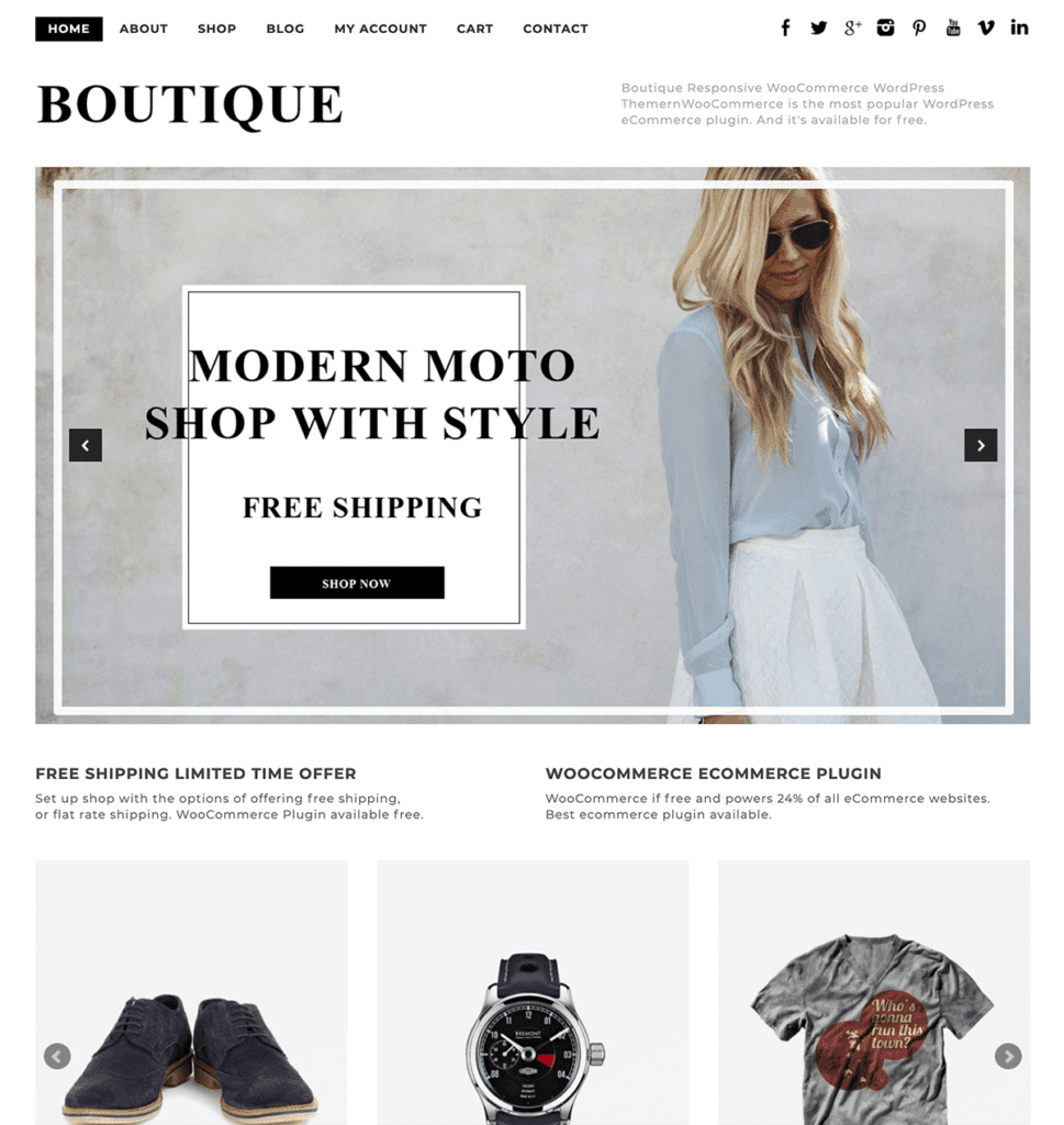 Free eCommerce WordPress Themes