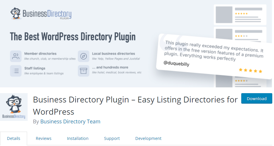 business directory WordPress plugin