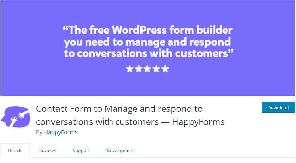 WordPress contact form plugin