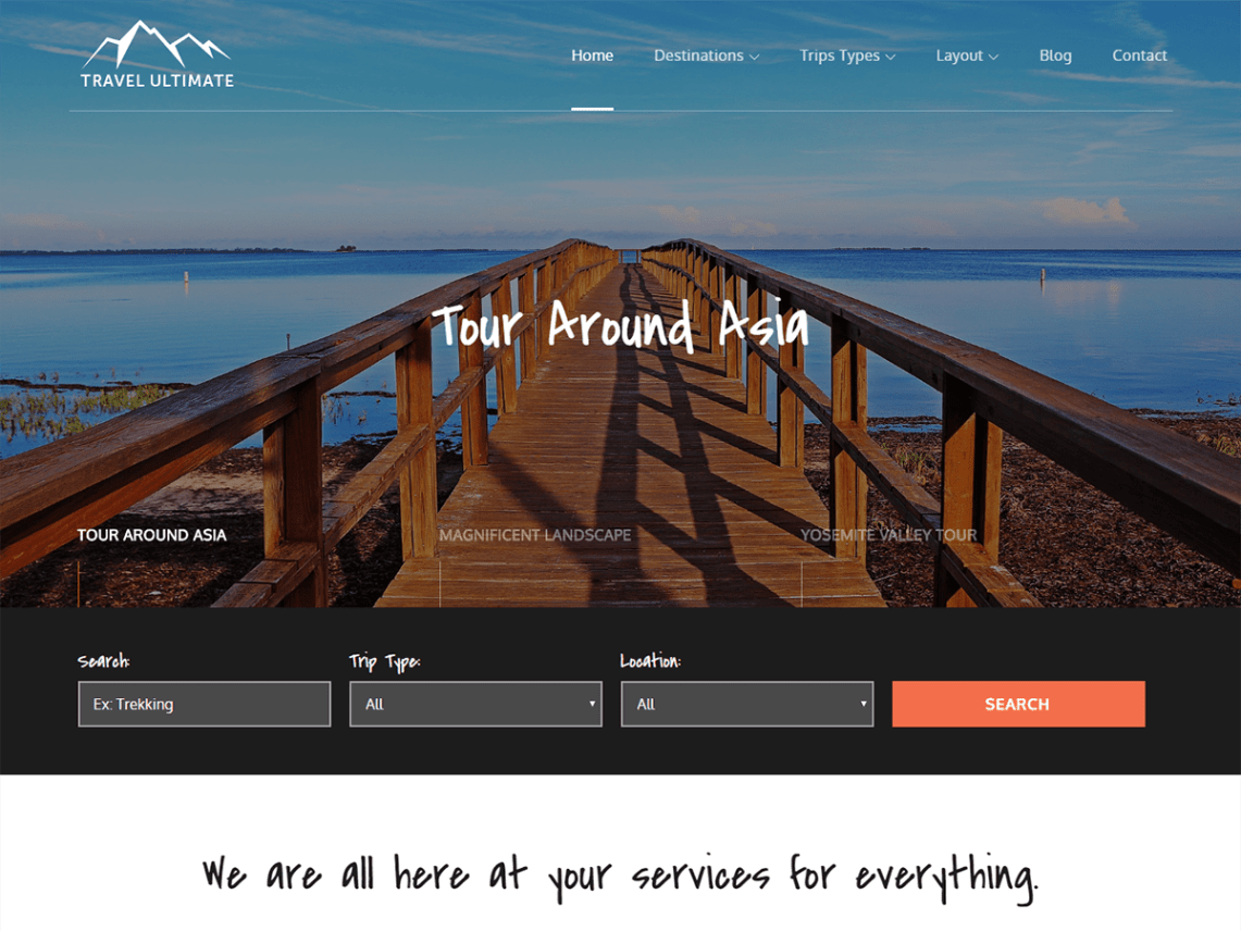 free wordpress travel themes