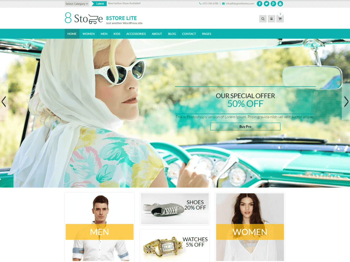 Free eCommerce WordPress Themes