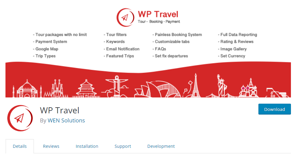 WordPress travel plugin